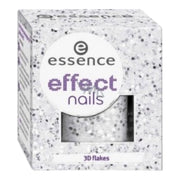 Essence - Effect Nails 3D Flakes - Flakes bianchi 3D per unghie