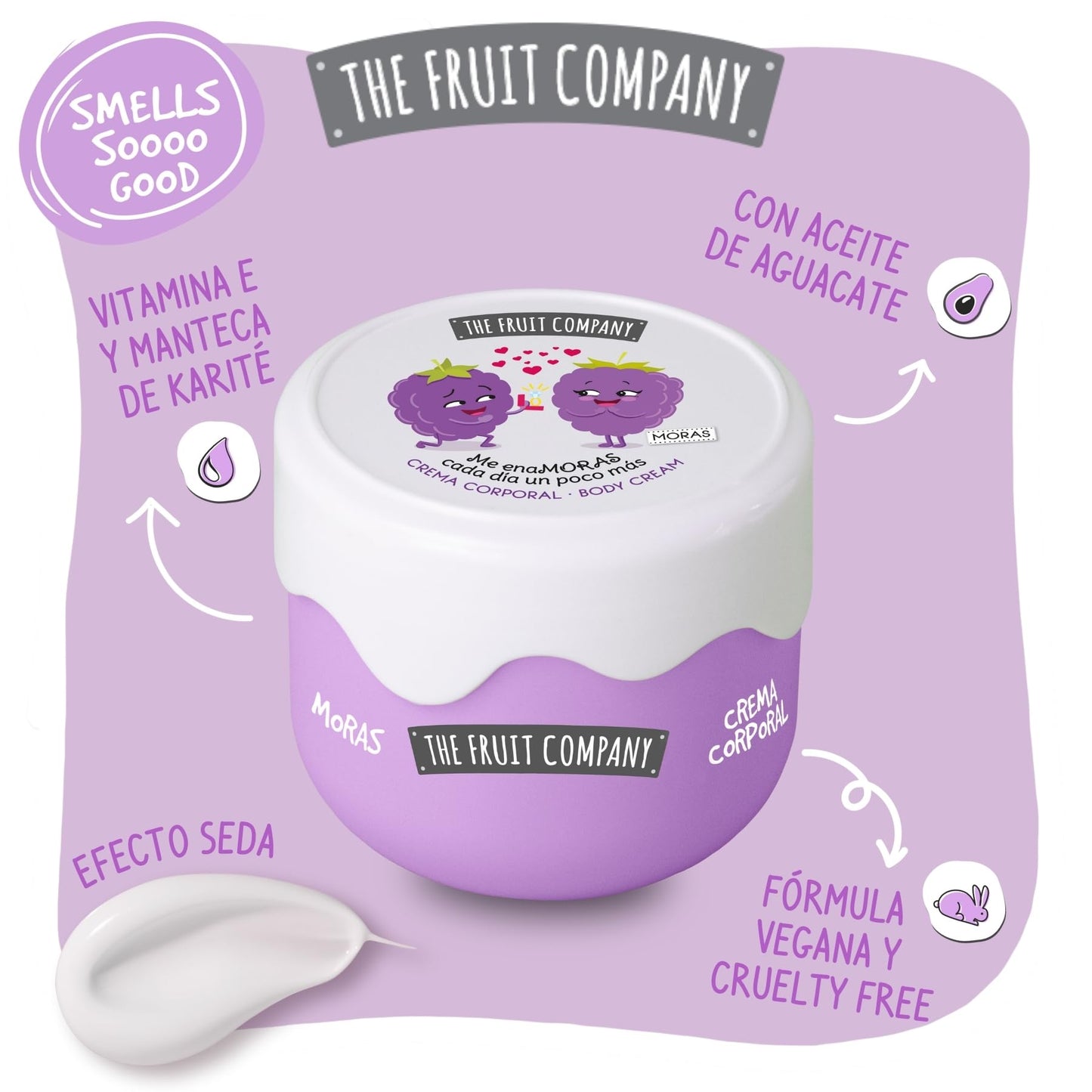 CREMA CORPO YOUURT MORA 185GR THE FRUIT COMPANY